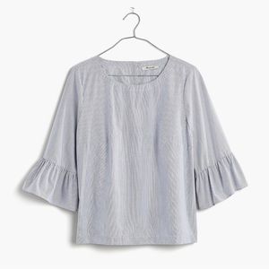 Madewell Striped Bell-Sleeve Top